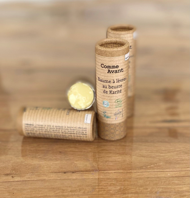 Baume à Lèvres au Beurre de Karité – Certifié Bio COSMOS Organic