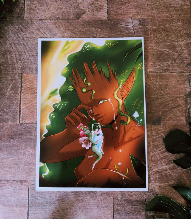 Illustration "Larmes de Fa'Ry" - 14,8 x 10,5 cm (A6)