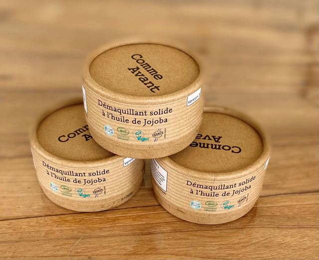 Démaquillant Solide Bio à l’Huile de Jojoba – Certifié COSMOS Organic