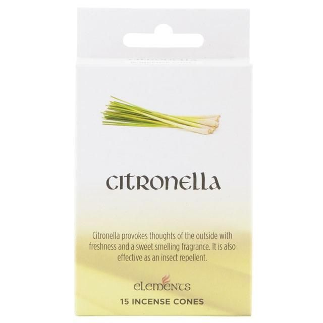Elements Citronella incense cones - Box Of 15