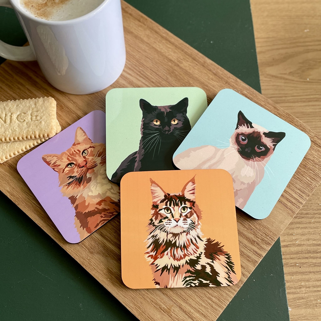Cat Coasters
