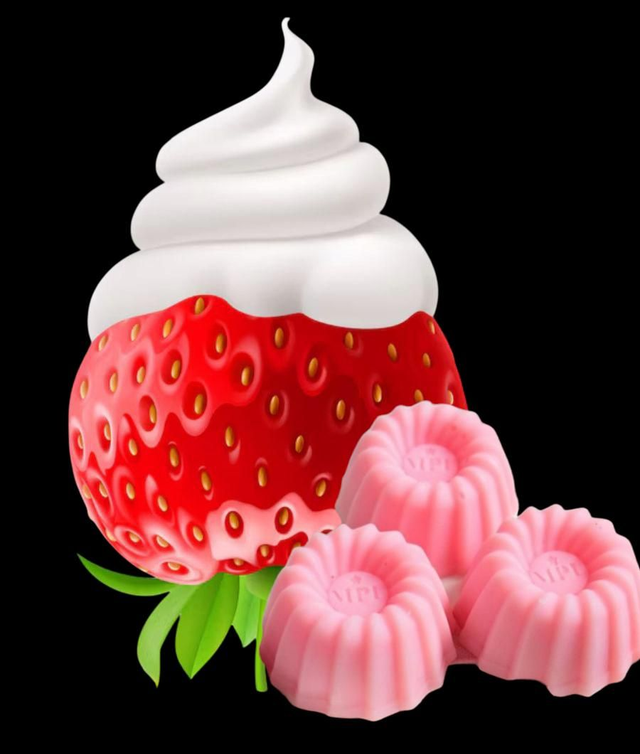 🍓 Fondant parfumé – Fraise Chantilly
