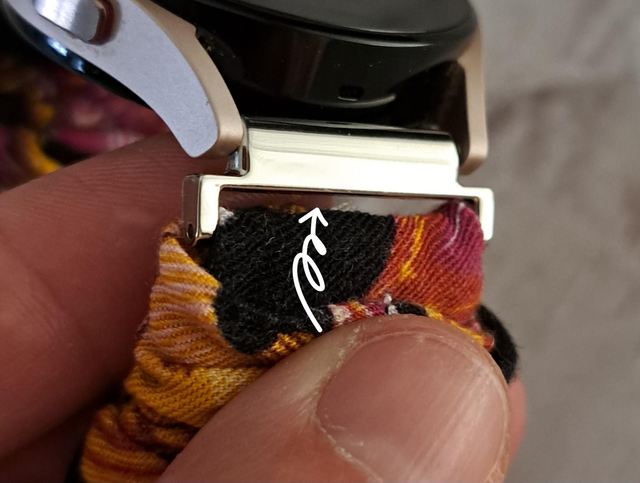 Bracelet chouchou pour montre Asie bleu