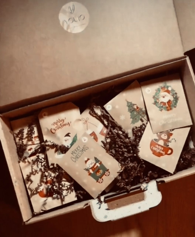 Calendrier 24 Cases Doré ou Argenté