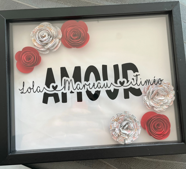 Cadre famille , nounou , amour personnalisable 