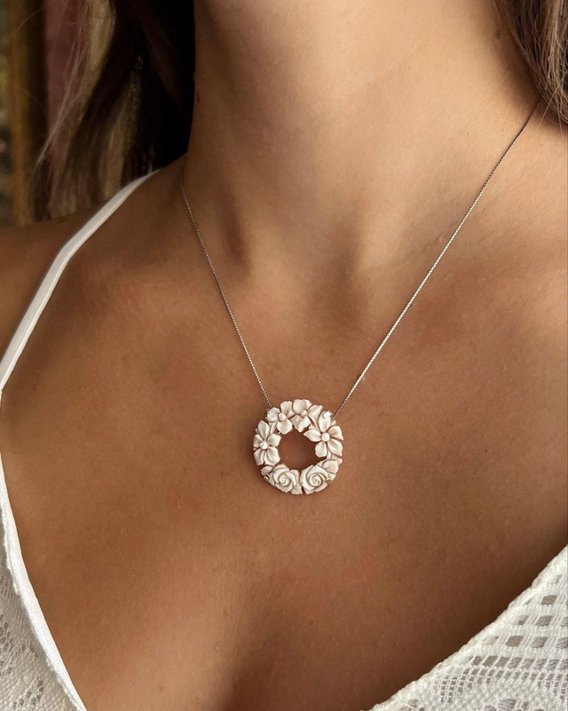 Pendente Cammeo Creola Fiori