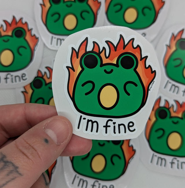 I'm fine sticker 