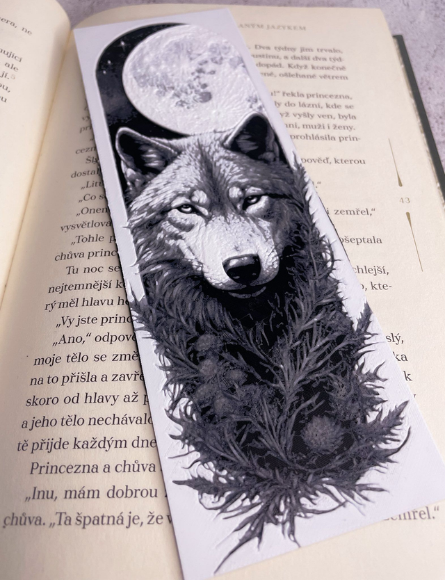 Záložka velká Vlk