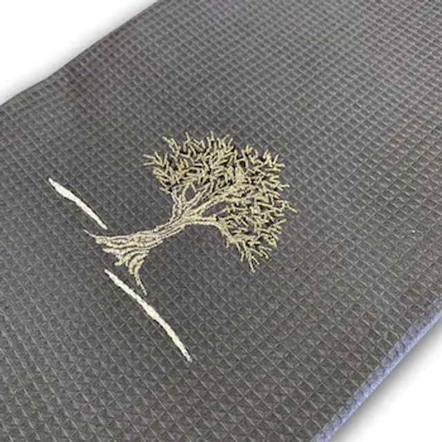 Torchon olivier gris