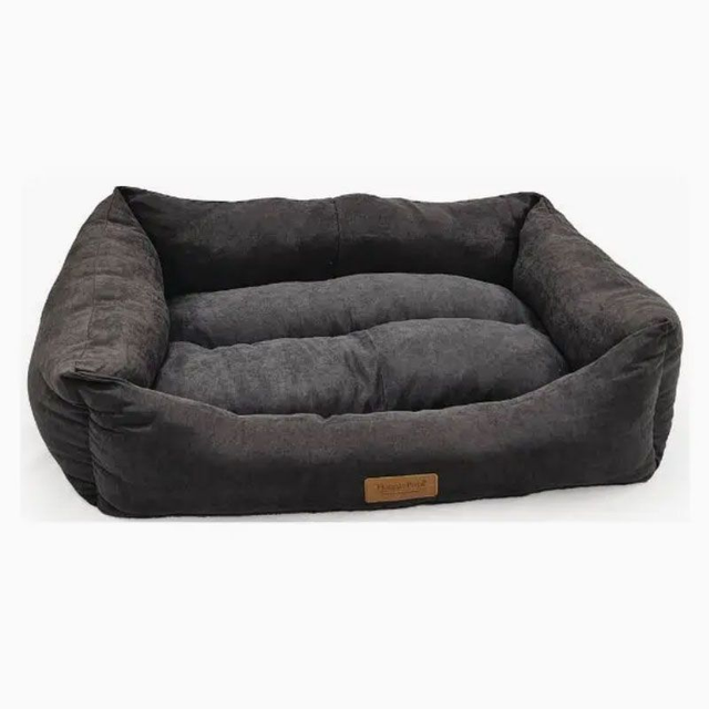 HugglePets Dog Lounger Beds - Charcoal