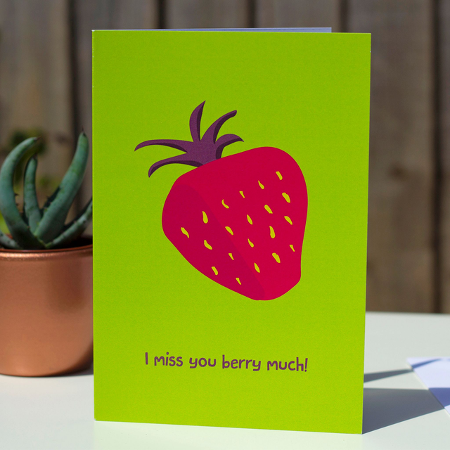Strawberry Greetings Card