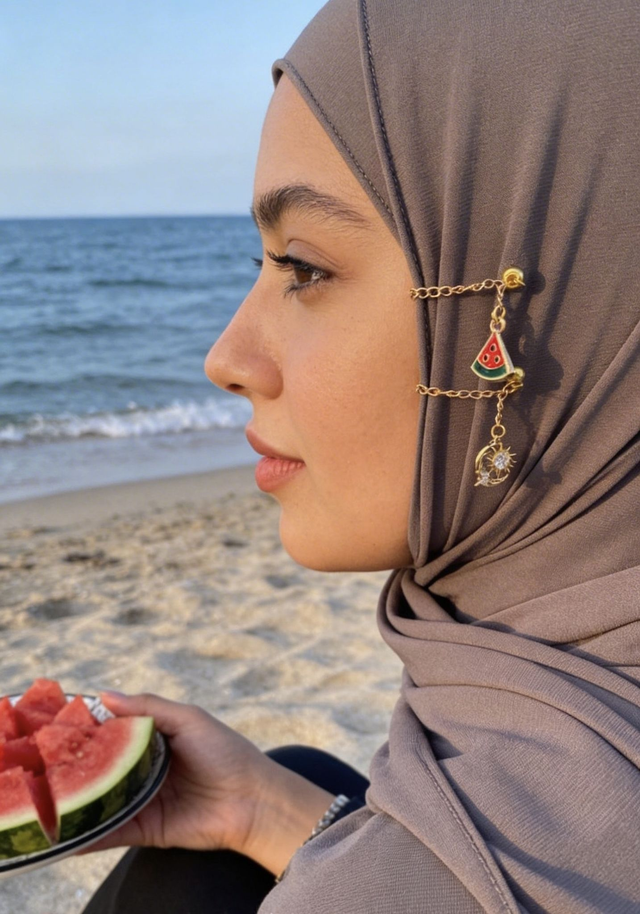 Lot 2 Mira Magnet - Lune &amp; Soleil - Pastèque