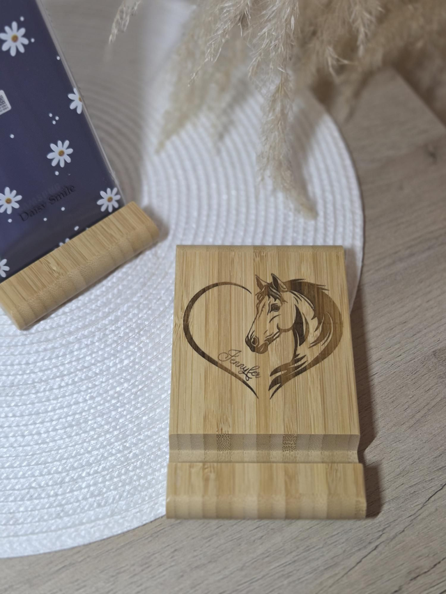 Support téléphone personnalisé &quot;cheval&quot;