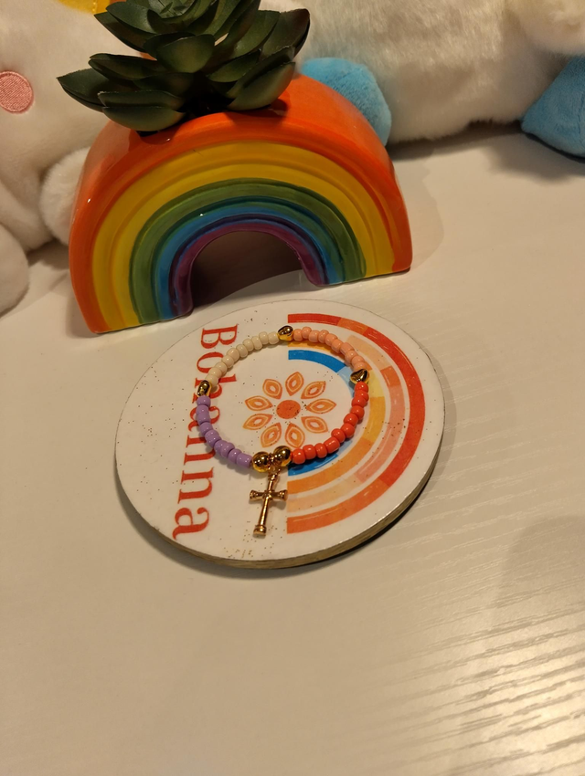 Handmade jewelry - Golden Cross Bracelet