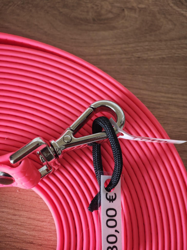 Longe rose de 10m, Sans poignée &16mm de largeur