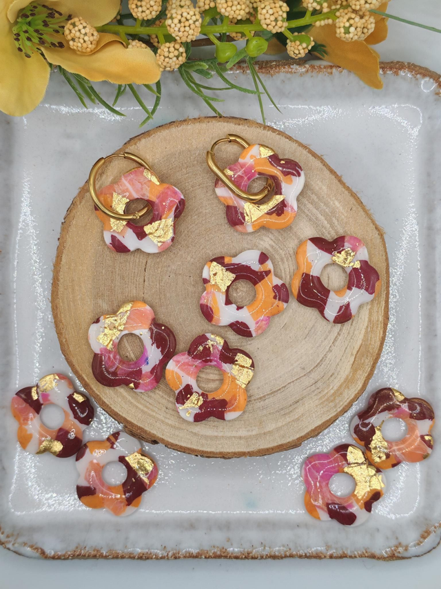 Fleur Amaya blanc Bordeaux rose orange