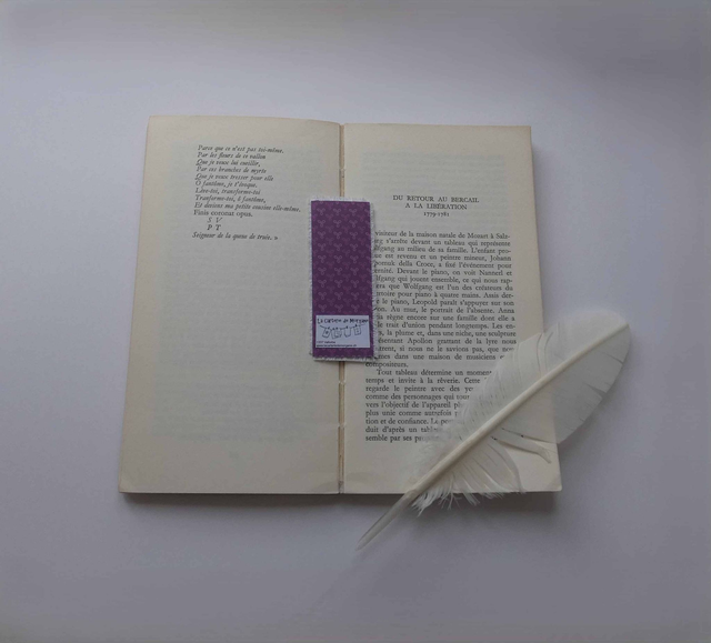 Joli marque-page brodé