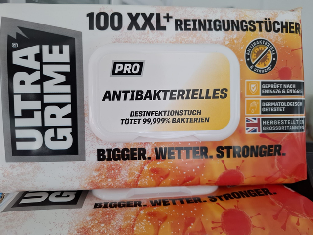 Ultra Grime Pro Antibakterielle Tücher