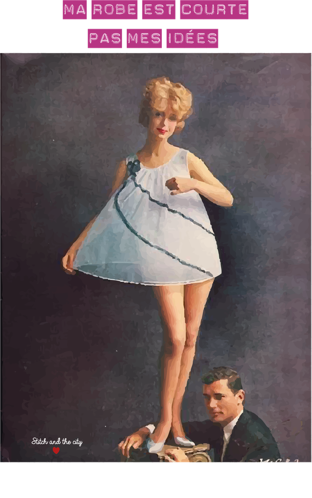 Carte Ma robe est courte, pas mes idées