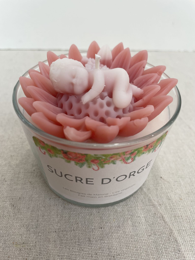 Bougie "petit ange" parfum sucre d'orge