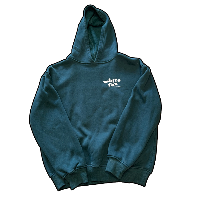 White Fox Hoodie Green - M