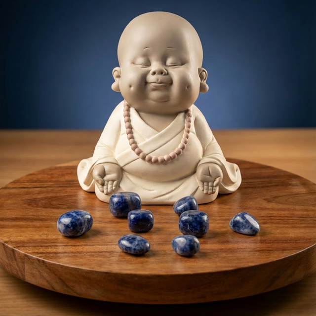 Pierre roulée Sodalite A -  Brésil (20 À 30mm)