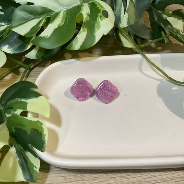 Flieder: Ohrstecker #0557