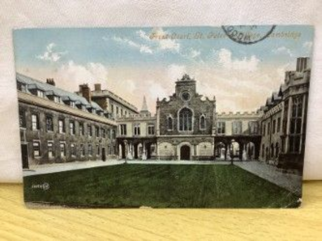 Front Court, St. Peters College, Cambridge, Posted 1907 Valentine&#039;s Series postcard. Our Ref No. R281 £2.50