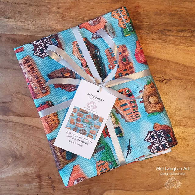 Lincoln Tea Towel Repeat Pattern