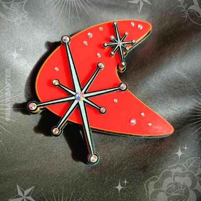 Brooch - Atomic Starburst 