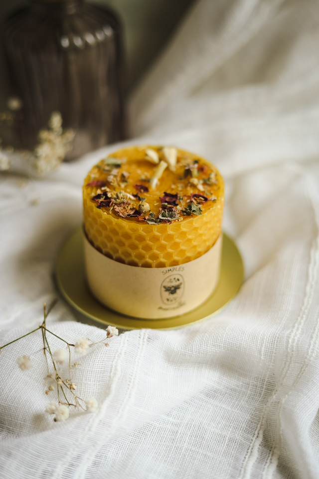 Macaron fleuri - Rose, Camomille