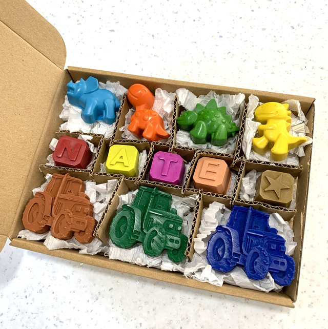 Personalised Wax Crayon Gift Box