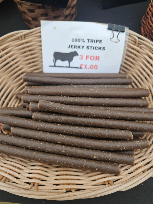 BEEF  Tripe  jerky Sticks x 3(soft)