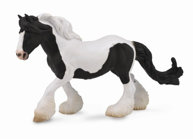 Collecta Pays du cheval >  Chevaux - Échelle 1:20    88779  Jument gitane - Pie noir et blanc