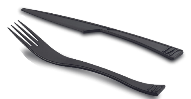 Fourchette et Couteau plastique