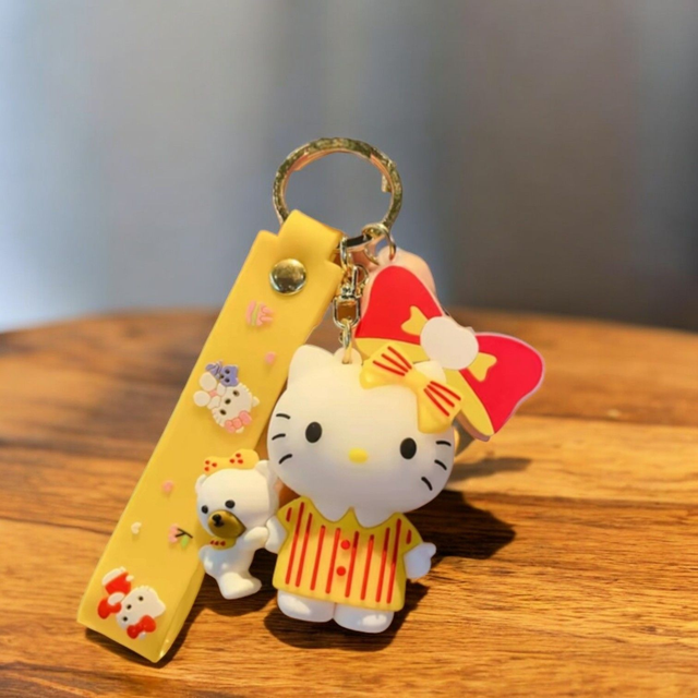 Schlüsselanhänger Hello Kitty gelb
