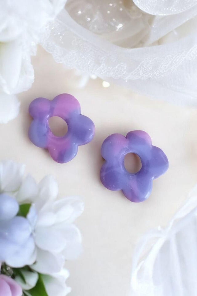 Pampilles interchangeables dégradé fleural 