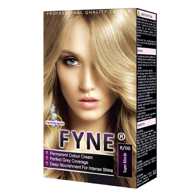 FYNE Permanent Hair Dye for Women - (Super Blonde 8/00)