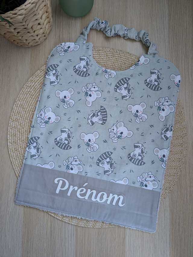 Serviette de cantine enfant ratons laveurs