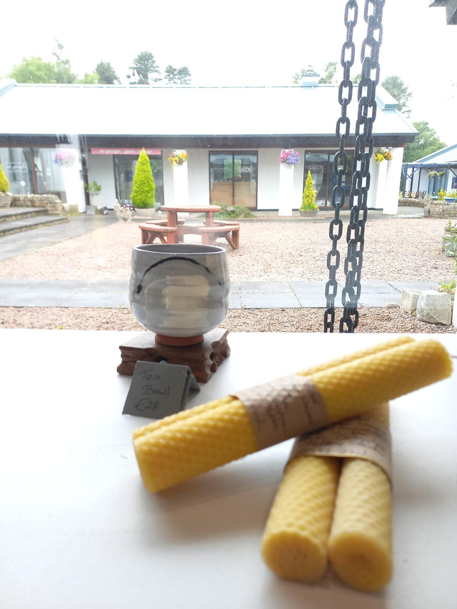 100% Irish Beeswax Candles (Pair) Large 