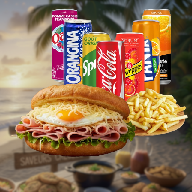 Menu Bokit B2 : Œuf, Jambon de Poulet, Fromage