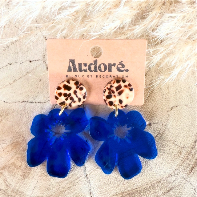 Boucles d’oreille BLEUETTE