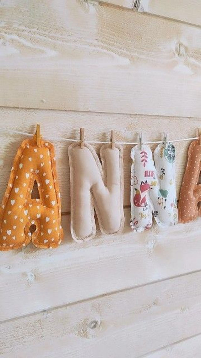 Guirlande prénom modèle ANNA