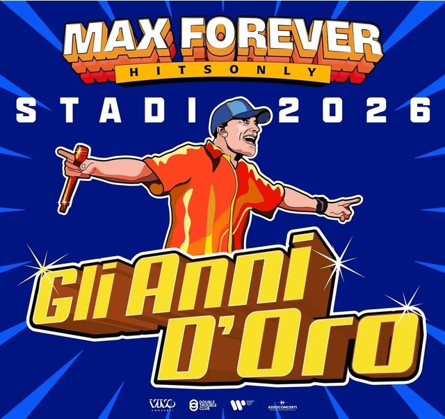 Acconto / Cauzione poltrona bus A/R - Concerto MAX PEZZALI - GLI ANNI D'ORO - ME 1 Lug 2026