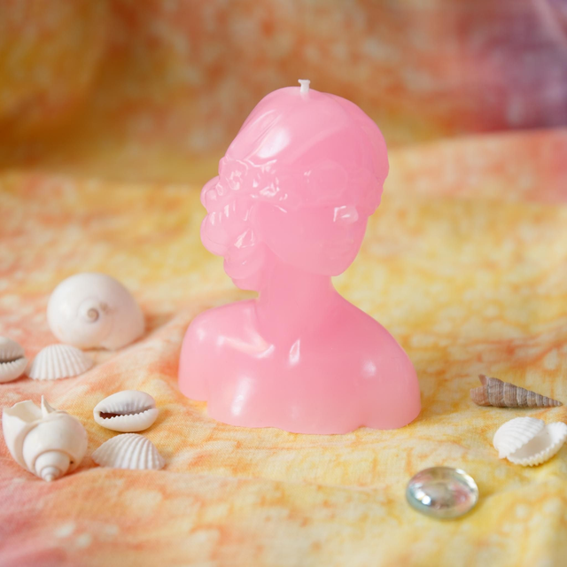 Bougie Thalie ❧ Rose fluo