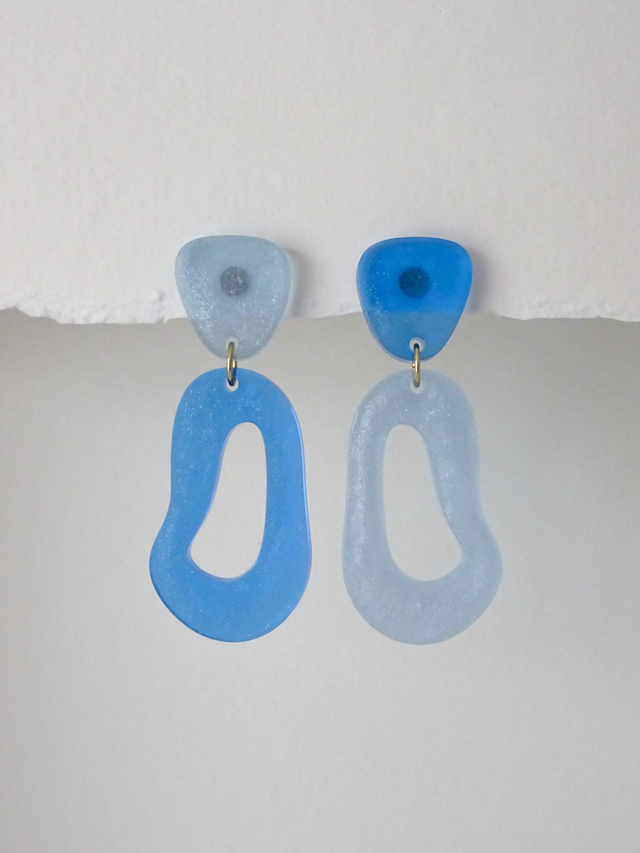 Bicolore : Bleu clair &amp; bleur foncé