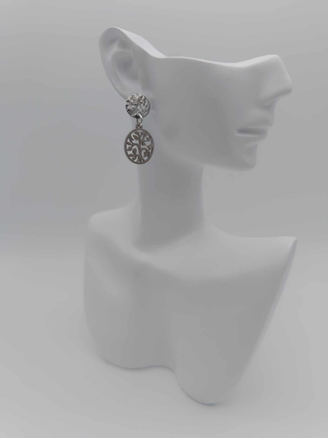 Boucles d&#039;oreilles en métal Arbre de vie