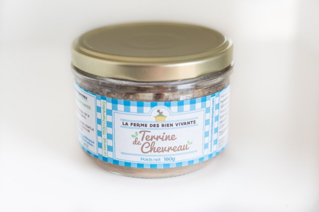 Terrines de chevreaux (Élevés à la ferme)