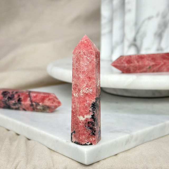 Red Rhodonite Tower #2