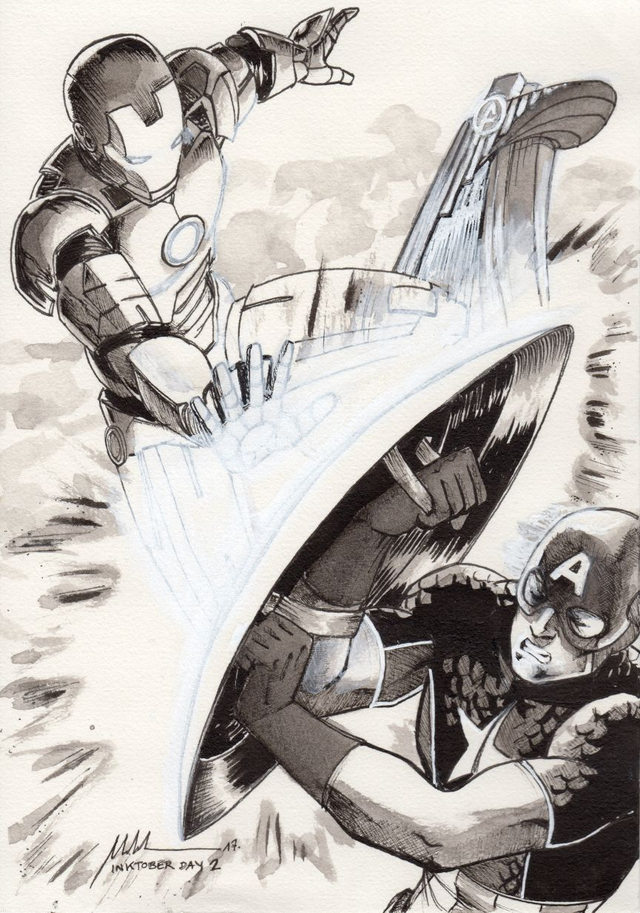 Inktober 2017 Day 2 - ORIGINAL, A5 (5.8x8.3)